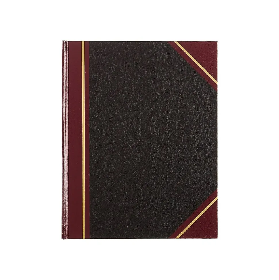 Rediform Texhide Record Book, 7 7/8" x 10", Black, 75 Sheets/Book (56211)