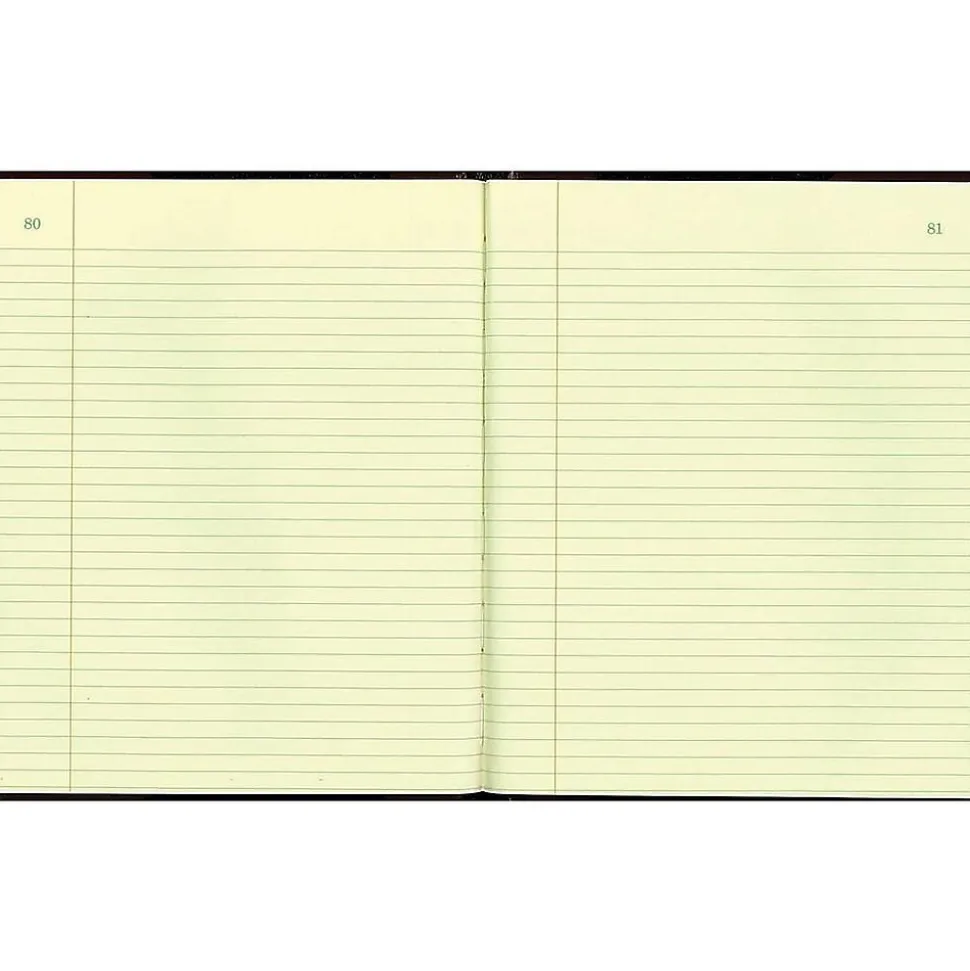 Rediform Texhide Record Book, 7 7/8" x 10", Black, 150 Sheets/Book (56231)