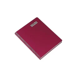 Rediform Vinyl Series Record Book, 8.38" x 10.38", Red, 150 Sheets/Book (57231)
