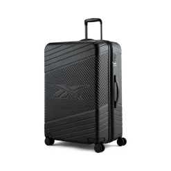Reebok 2-Piece Hardside Spinner Carry-On Luggage Set, TSA Checkpoint Friendly, Black (HLG2102RB-BLACK)