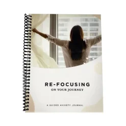 RE-FOCUS THE CREATIVE OFFICE A Guided Anxiety Journal, 6" x 8", Multicolor (70001)
