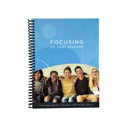 RE-FOCUS THE CREATIVE OFFICE Young Adult Guided Anxiety Journal, 6" x 8", Blue (70003)