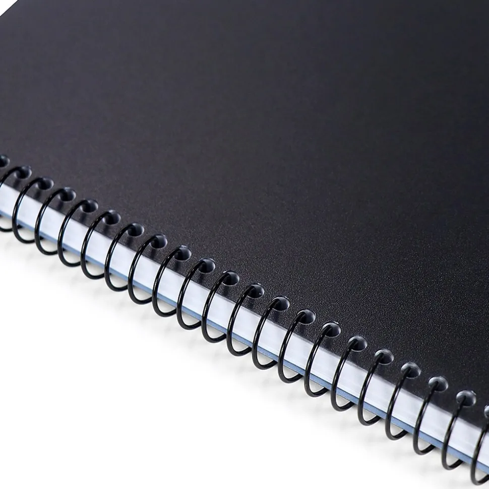 RE-FOCUS THE CREATIVE OFFICE on the GO Notepad, College Ruled, Black, 142 Sheets/Pad (88001)