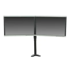 Regency Adjustable Double Screen Articulating Monitor Mount, Up to 24", Black (CA2)