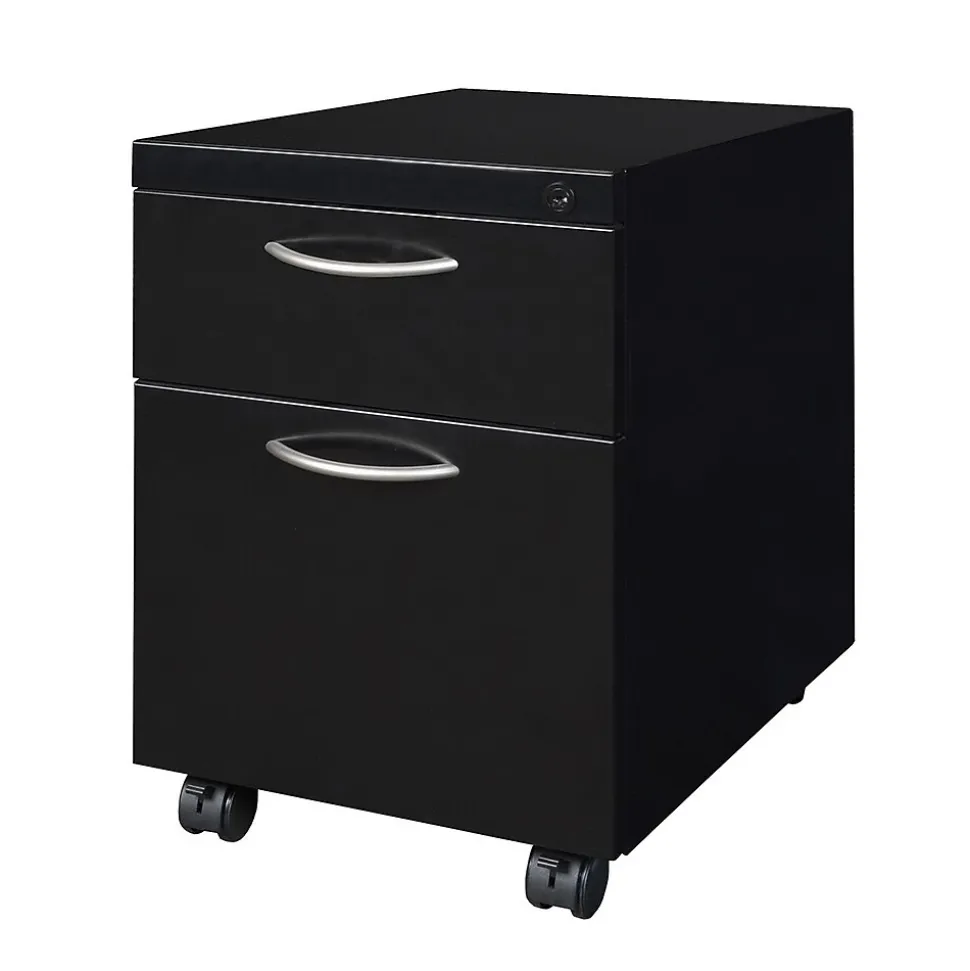 Regency Fusion Mobile Box File Pedestal, Black (MMPBF18ABK)