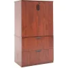 Regency Legacy Lateral File with Stackable Storage Cabinet- Cherry