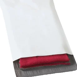 Returnable Poly Mailers, White, 12