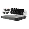 REVO America Ultra HD Audio Capable 16 Channel 4 TB NVR Surveillance System with 16 Cameras (RU162D4GB12GA)