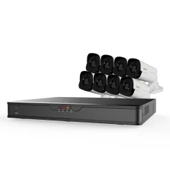 REVO America Ultra HD Audio Capable 16 Channel 3TB NVR Surveillance System with 8 Cameras (RU162B8GA-3T)