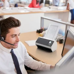 RICOH FI-8170 CG01000-303001 Duplex Desktop Document Scanner with Paper Stream Capture Pro Software License, Black/White