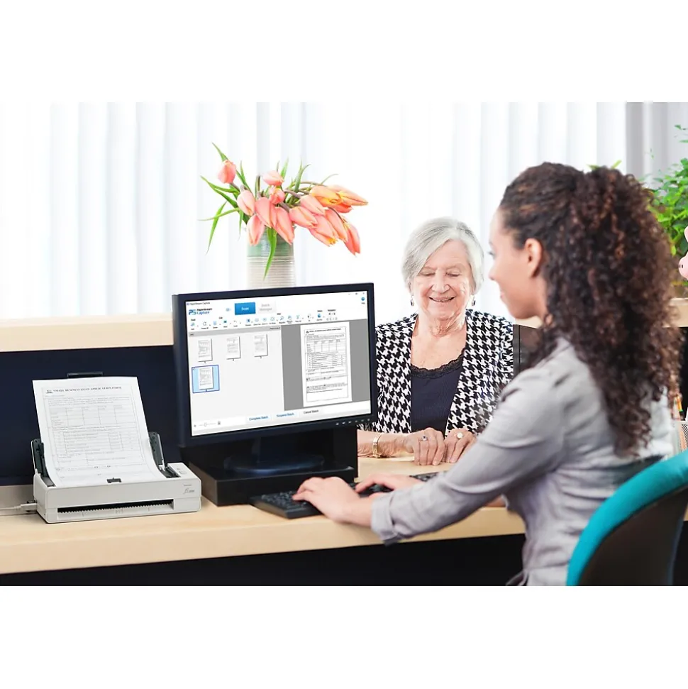 RICOH Fi 800R PA03795-B005 Duplex Document Scanner, Gray/Black