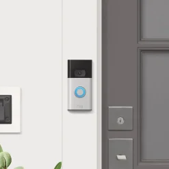 Ring WiFi Wired/Wireless Smart Video Doorbell, Silver (6022381)
