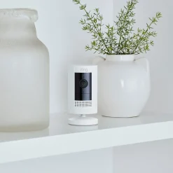 Ring Wireless Stick Up Camera, White (B07Q6ZZFLS)