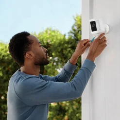 Ring Spotlight Cam Plus Outdoor Wireless Security Camera, White (B09J1TB7TB)