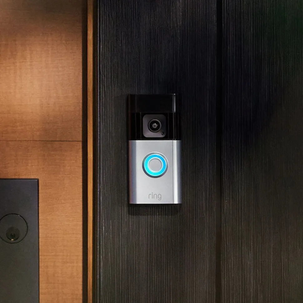Ring WiFi Wireless Battery Doorbell Pro, Satin Nickel (B0B2BY4ZG7)
