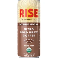 RISE Brewing Co. Oat Milk Mocha Nitro Cold Brew Coffee, 7 oz., 12/Carton (FG-SS-007-007-012)