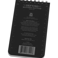 Rite In The Rain All-weather 1-Subject Pocket Notebook, 3" x 5", Graph Ruled, 50 Sheets, Black (735)