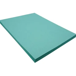 Riverside 3D 9" x 12" Construction Paper, Blue-Green, 50 Sheets (P103602)