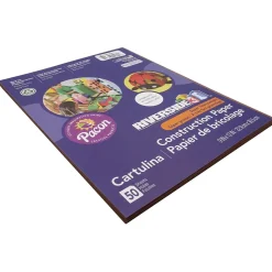 Riverside 3D 9" x 12" Construction Paper, Dark Brown, 50 Sheets (P103606)