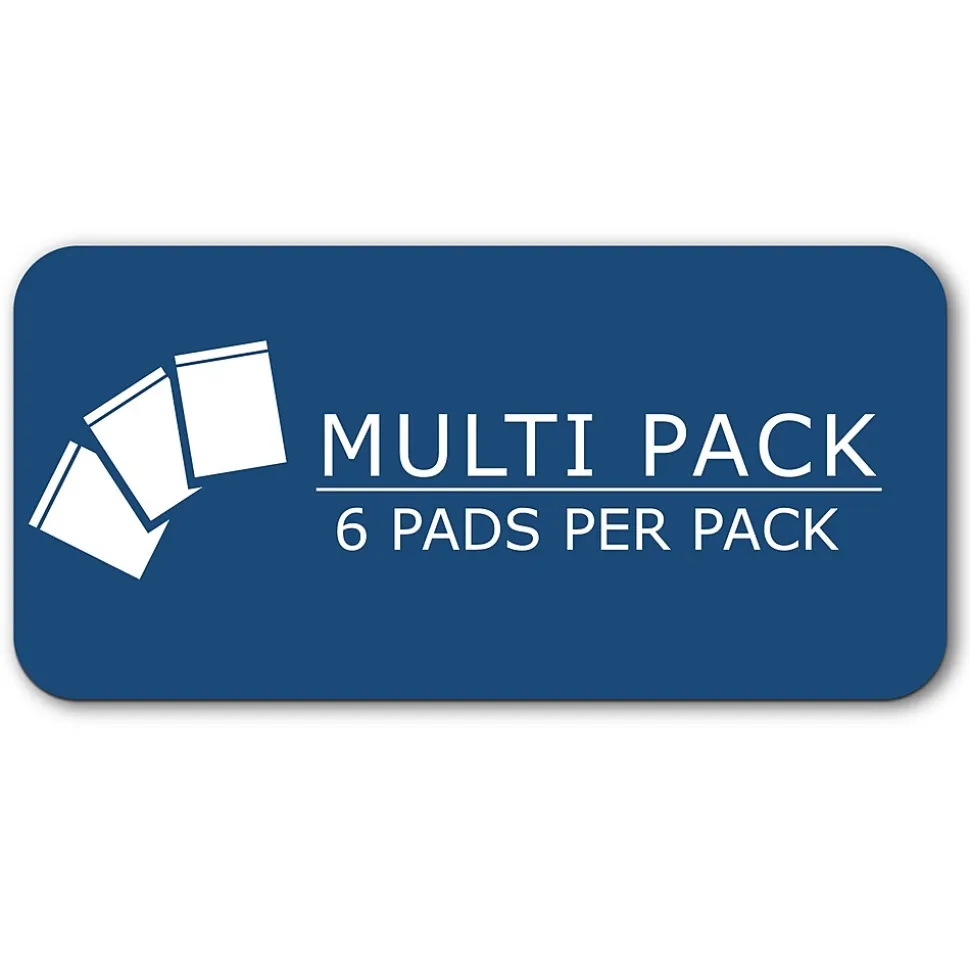 Roaring Spring Paper Products Enviroshades Notepad, 5" x 8.25", Legal Ruled, 6/Pack (74220)