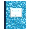 Roaring Spring Paper Products Composition Notebooks, 7.75" x 9.75", Wide Ruled, 50 Sheets, Blue (ROA77921)