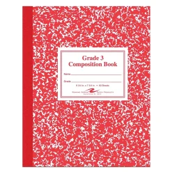Roaring Spring Paper Products 1-Subject Composition Notebooks, 7.75" x 9.75", Wide Ruled, 50 Sheets, Red (ROA77922)