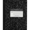 Roaring Spring Paper Products Composition Notebooks, 9.75" x 7.5", Wide Ruled, 50 Sheets, Black (77220)