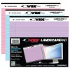 Roaring Spring WIDE Landscape Notepad, College Ruled, 11" x 9.5", Assorted Colors, 40 Sheets, 3/Pack (74535)