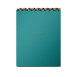 Rocketbook Flip Reusable Smart Notepad, 8.5" x 11", Lined & Dot Grid Ruled, 32 Sheets, Teal (FLP-L-RC-CCE)