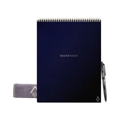 Rocketbook Flip Smart Notepad, 8.5" x 11", Lined/Dot Grid Ruled, Blue, 16 Sheets/Pad (FLP-L-RC-CDF-FR)