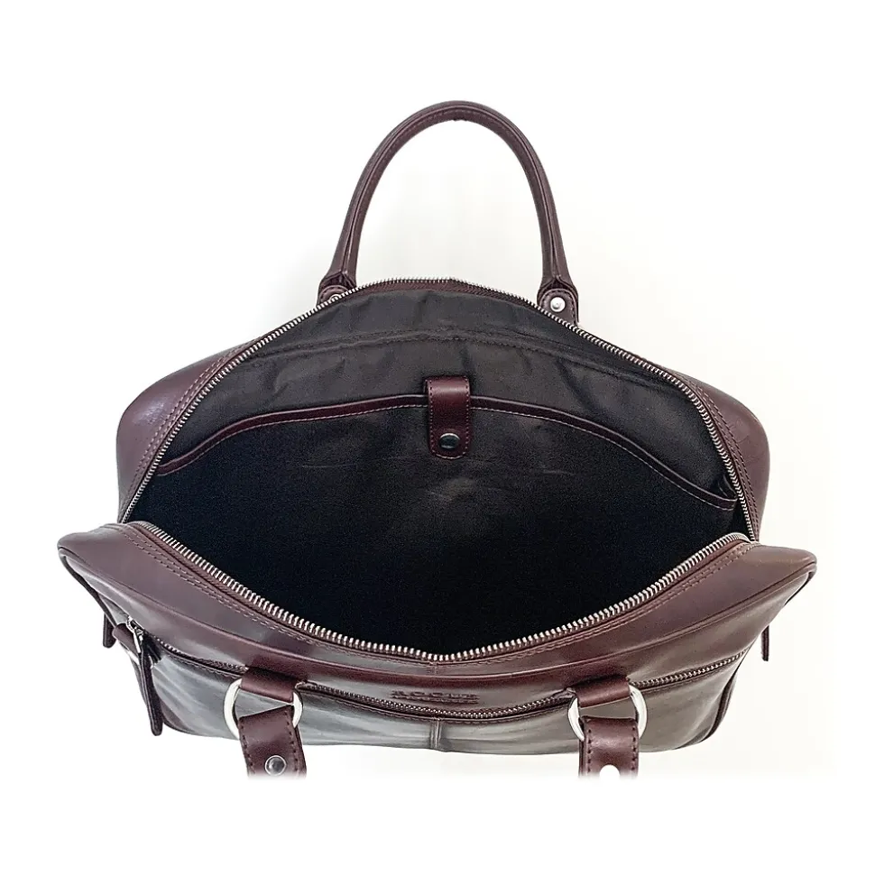 Rogue Leather Business Messenger Bag, Brown (WALMESSLTHBROWN)