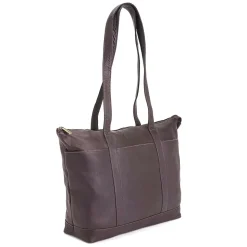 Royce Leather 24-Hour Women's Travel Tote Bag in Colombian Leather (634-CAFE-VL)