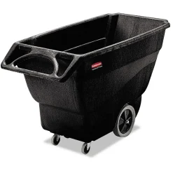 Rubbermaid® Commercial Structural Foam Tilt Truck, 152 Gallon/600 lb Capacity, Black (FG101100BLA)