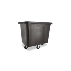 Rubbermaid® Cube Truck, 500 lbs. Capacity, Black, 37"H x 31"W x 43.75"L