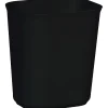 Rubbermaid Fire-Resistant Wastebasket, 3 1/2 Gallon, Black, 12 1/4"H x 11 1/8"W x 8 1/4"D