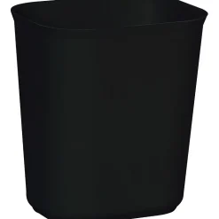 Rubbermaid Fire-Resistant Wastebasket, 3 1/2 Gallon, Black, 12 1/4"H x 11 1/8"W x 8 1/4"D