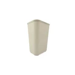 Rubbermaid Fire-Resistant Polyester Wastebasket Trash Can, 10 Gallons, Beige (FG130600BEIG)