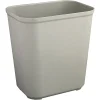 Rubbermaid Fire-Resistant Wastebasket Trash Can, Gray, 7 Gallons