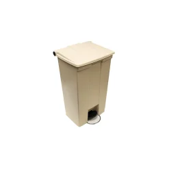 Rubbermaid Fire-Safe Step-On Trash Can, 23 Gallons, Beige (FG614600BEIG)