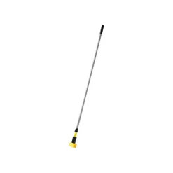 Rubbermaid GRIPPER 60" Vinyl Coated Aluminum Wet Mop Handle, Silver/Yellow (FGH236000000)