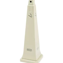 Rubbermaid Groundskeeper Cigarette Waste Collector, 12-/14"x12-1/4"x39-7/16", Beige