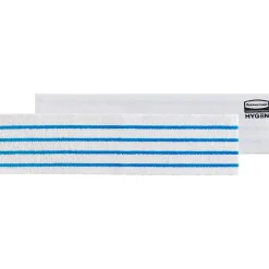 Rubbermaid HYGEN Microfiber Cleaning Pads, 4.75", x 19", White/Blue, 150 Pads/Pack (2134282)