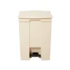 Rubbermaid Indoor Step Trash Can, Beige Plastic, 18 Gal. (FG614500BEIG)