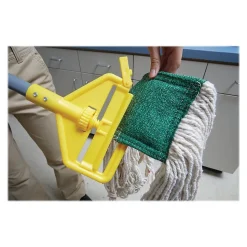 Rubbermaid Invader 60" Fiberglass Wet Mop Handle, Gray/Yellow (FGH14600GY00)