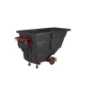 Rubbermaid Motorized 1.0 Cubic Yard Black Rotomolded Tilt Truck Trash Cart 1000LBS (2173662)