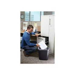 Rubbermaid Plastic Trash Can, 7 Gallon, Black (295600BK)