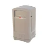 Rubbermaid Plaza® Indoor/Outdoor Waste Container, Rectangular, Plastic, 50 Gallon, Beige (FG396400BEIG)