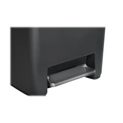 Rubbermaid Premier Series III Indoor Step-On Trash Can with Lid, 12.4 Gallon, Black (2120983)