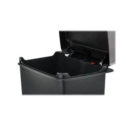 Rubbermaid Premier Series III Indoor Step-On Trash Can with Lid, 12.4 Gallon, Black (2120983)