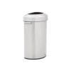 Rubbermaid Refine Stainless Steel Indoor Trash Can with Open Lid, 21 Gallon, Silver (2147582)